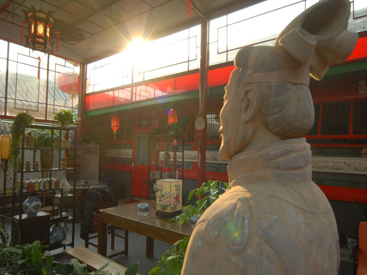 Hostel Sitting On The City Walls Courtyard House Peking Exteriér fotografie